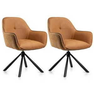 Sada 2 ks jídelních křesel Tokio hnědá vyobraziť