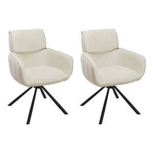 Sada 2 ks jídelních židlí Ryker béžová vyobraziť