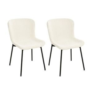 Sada 2 ks jídelních židlí Sable krémová vyobraziť