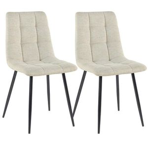 Sada 2 ks jídelních židlí Selia světle béžová vyobraziť