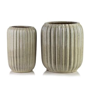 Sada 2 ks keramických květináčů NEVA BEIGE XV béžová vyobraziť