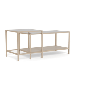 Sada 2 ks konferenčních stolků Seaford béžová vyobraziť