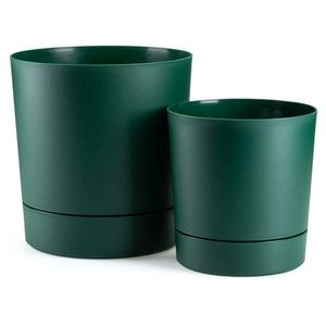 Sada 2 ks květináčů Azalea zelená vyobraziť