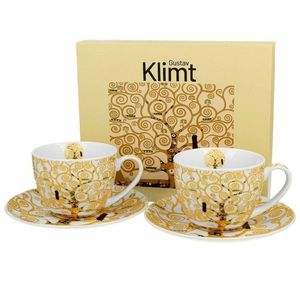 Sada 2 ks porcelánových hrnčekov Klimt Ecru Strom Života 250 ml ecru/viacfarebná vyobraziť
