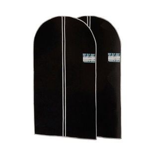 Sada 2 obalov na oblečenie 60x150 cm čierny vyobraziť