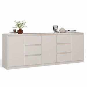 Sada 2ks komôd Costa 200 cm kašmír vyobraziť