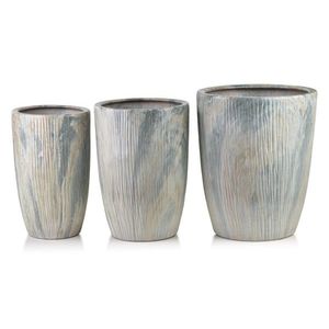 Sada 3 ks květináčů NEVA MARBLE X béžová/šedá vyobraziť