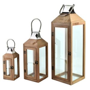 Sada 3 ks luceren LEVI 62/42/28 hnědá vyobraziť