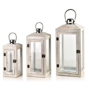 Sada 3 ks luceren LOKKE 47/39/29 bílá/šedá vyobraziť