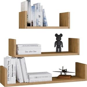 Sada 3 ks nástenných políc Mobi dub artisan vyobraziť