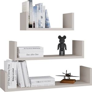 Sada 3 ks nástenných políc Mobi kašmírová vyobraziť