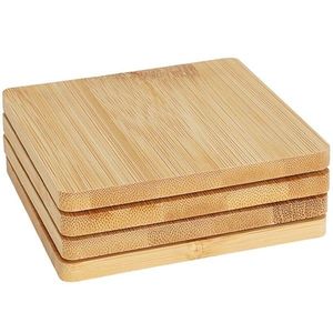 Sada 4 ks bambusových podtácok BIMBOO hnedá vyobraziť