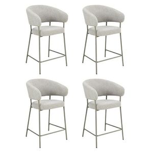 Sada 4 ks barových židlí Elara cappuccino vyobraziť