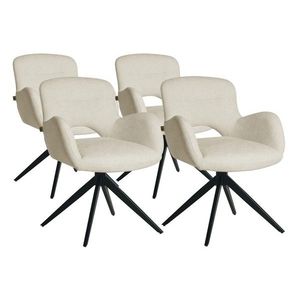 Sada 4 ks jídelních křesel Theo béžová vyobraziť