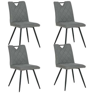 Sada 4 ks jídelních židlí Dalia šedá vyobraziť