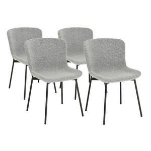 Sada 4 ks jídelních židlí Sable světle šedá vyobraziť