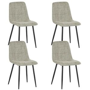 Sada 4 ks jídelních židlí Selia béžová vyobraziť