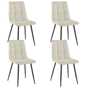Sada 4 ks jídelních židlí Selia světle béžová vyobraziť