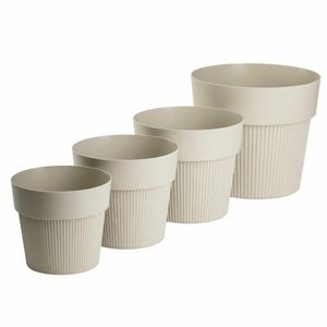 Sada 4 ks květináčů Silva Line béžová vyobraziť