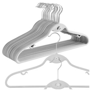 Sada 50 ks velurových ramínek ROXI šedá vyobraziť