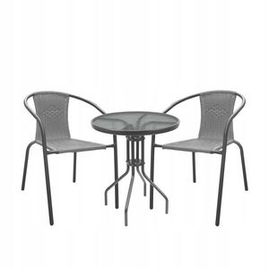 Sada zahradního nábytku BISTRO šedá vyobraziť