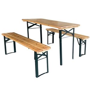 Sada zahradního nábytku LOKO z masivu/tmavě zelená vyobraziť