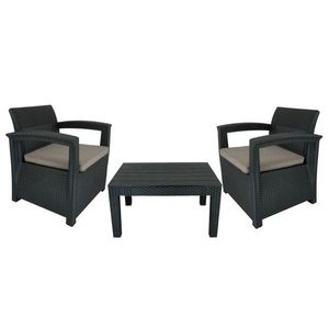 Sada zahradního nábytku PESARRO I antracit vyobraziť