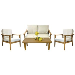 Sada zahradního nábytku TIRANA hnědá vyobraziť