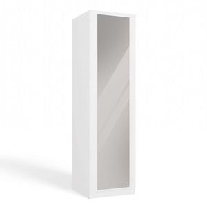 Šatníková skriňa Malwa 50 cm so zrkadlom biela vyobraziť