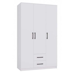 Šatníková skriňa Romana 120 cm biela vyobraziť