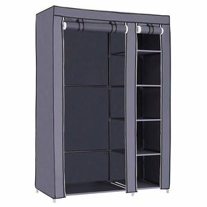 Šatníková textilná skriňa Idaro šedá vyobraziť