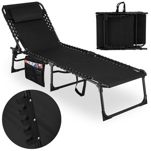 Skládací zahradní lehátko Fenix černé vyobraziť