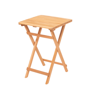 Skladací záhradný odkladací stolík Lipo 50 cm z masívu hnedý vyobraziť