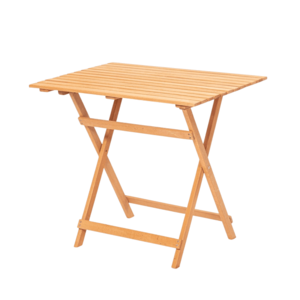 Skladací záhradný odkladací stolík Lipo 80 cm z masívu hnedý vyobraziť