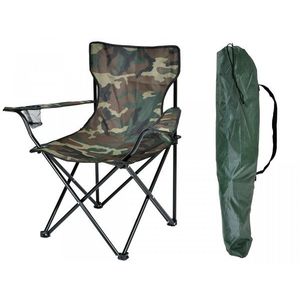 Skladacia rybárska stolička camo vyobraziť