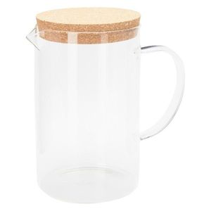 Sklenený džbán LOISA 02 1, 4 l číry/bambus vyobraziť