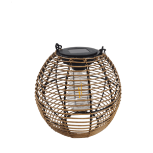 Solární LED lucerna Ubano 19 cm hnědá vyobraziť