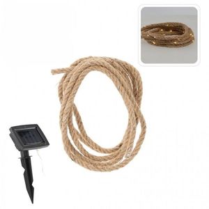 Solární LED světelný řetěz Bombas 4 m hnědý/teplá bílá vyobraziť