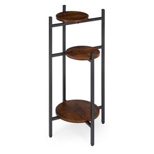 Stojan na květiny CAROL černý/hnědý vyobraziť