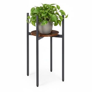 Stojan na květiny THEO 61, 5x30 cm černý/hnědý vyobraziť