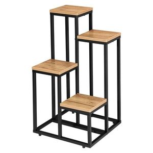 Stojan na kvety MOGREN dub craft/čierny vyobraziť