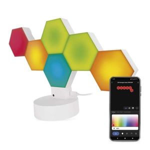 Stolová LED lampa GoSmart Hexagon 6 dielov viacfarebná/biela vyobraziť