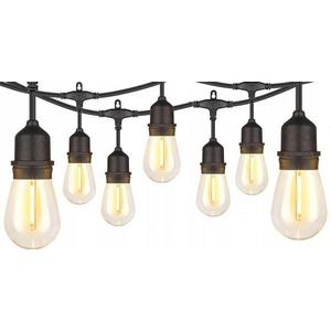 Světelný LED řetěz Filame 10 m 230 V černý/teplá bílá vyobraziť