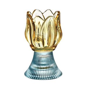 Svícen Emmy 12, 5 cm žlutý/modrý vyobraziť