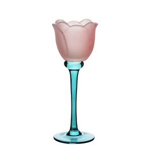 Svícen Julietta 22 cm modrý/růžový vyobraziť