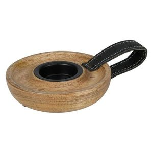 Svícen LARIS 11 cm mangové dřevo vyobraziť