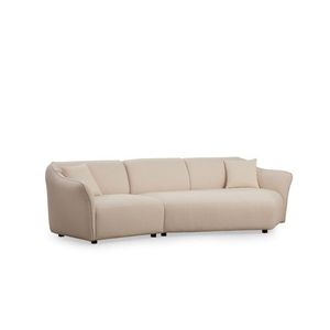 Trojmiestna pohovka Mentis 288 cm krémová vyobraziť