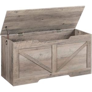 Truhla s úložným prostorem a lavicí Vasagle Sabil 100 cm šedohnědá vyobraziť