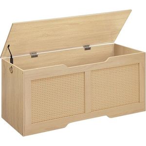 Truhlica s úložným priestorom a lavicou Armario 110 cm hnedá vyobraziť