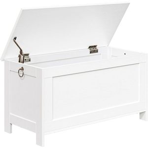Truhlica s úložným priestorom a lavicou Vasagle Fio 76 cm biela vyobraziť